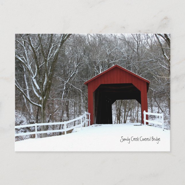 Sandy Creek Covered Bridge Post Card (Front)