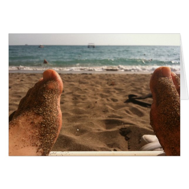 Sandy Feet on the Beach (Front Horizontal)