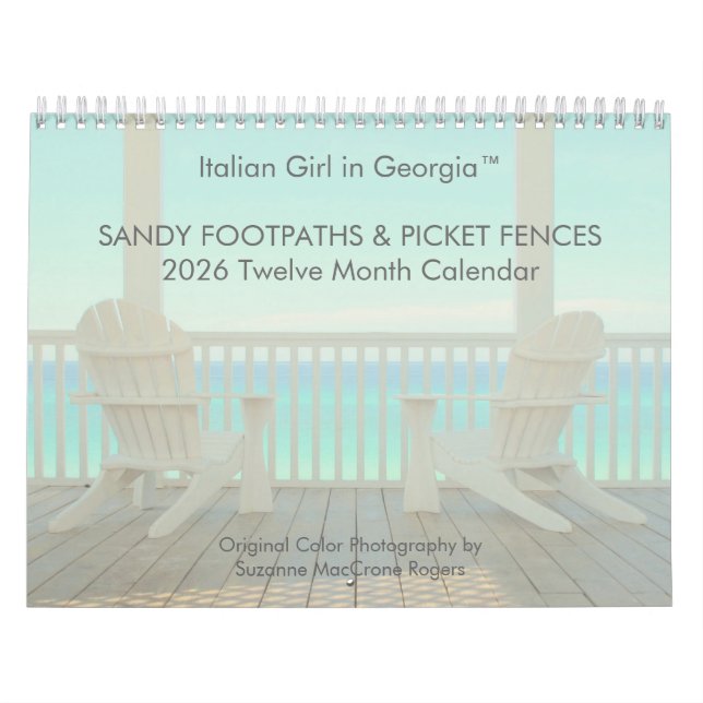 Sandy Footpaths & Picket Fences - 2026 Calendar (Cover)