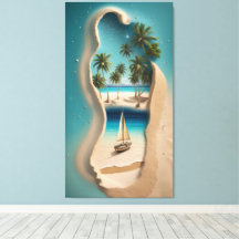 Sandy Footprint Paradise: A Tropical Escape