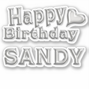 Sandy Happy Birthday Autocollants Autocollants