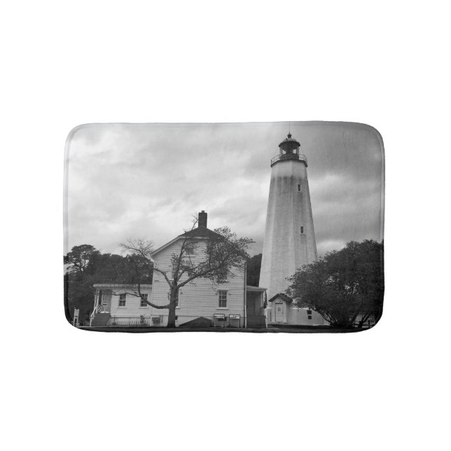 Sandy Hook Lighthouse Bath Mat (Front)