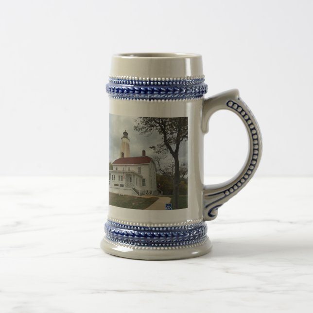 Sandy Hook Lighthouse Beer Stein (Right)