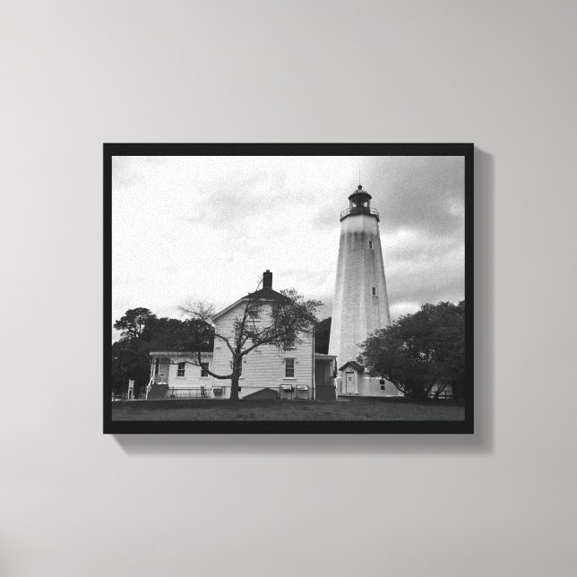 Sandy Hook Lighthouse Canvas Print (Front)