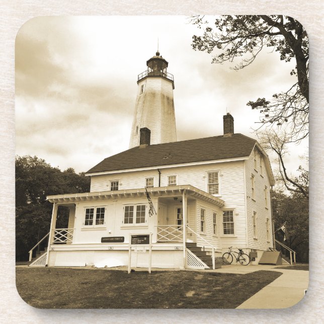 Sandy Hook Lighthouse Coaster (Front)