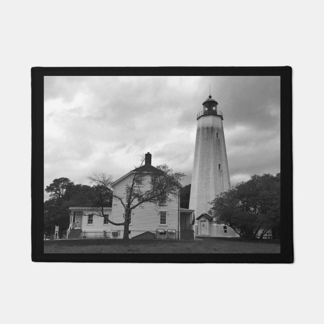 Sandy Hook Lighthouse Doormat (Front)