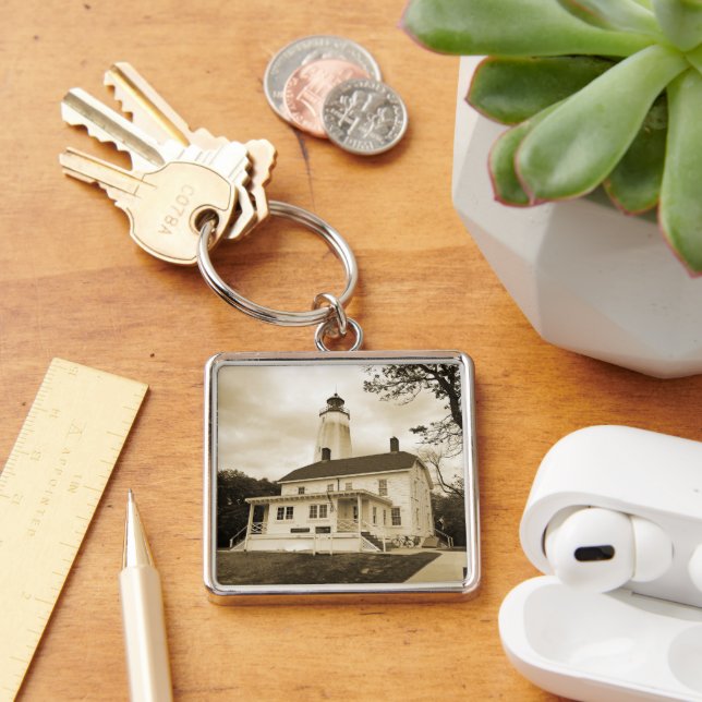 Sandy Hook Lighthouse Keychain (Desk)