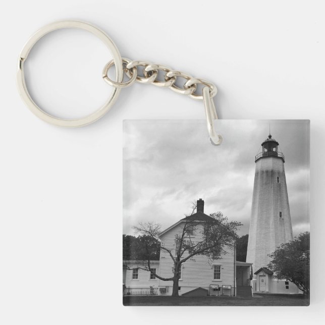 Sandy Hook Lighthouse Keychain (Front)
