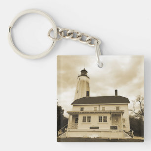 Sandy Hook Lighthouse Keychain