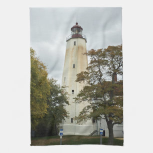 Sandy Hook Lighthouse Kitchen Towel