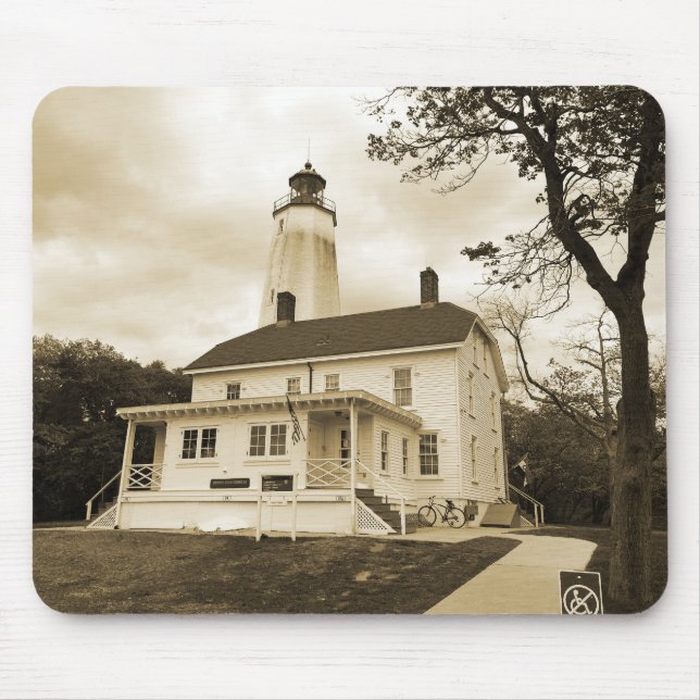 Sandy Hook Lighthouse Mouse Pad (Front)