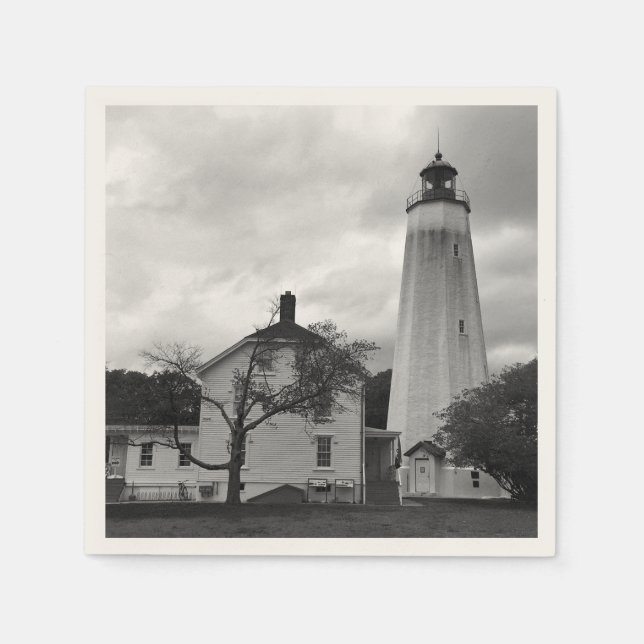 Sandy Hook Lighthouse Napkin (Front)