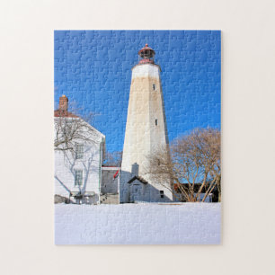 Sandy Hook Lighthouse New Jersey Jigsaw Puzzle