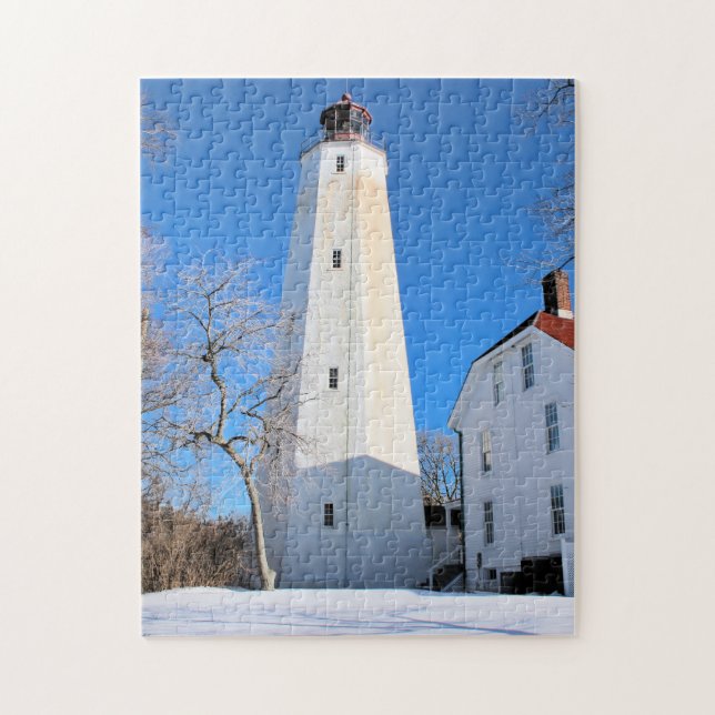 Sandy Hook Lighthouse, New Jersey Jigsaw Puzzle (Vertical)