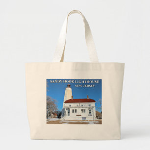 Sandy Hook Lighthouse, New Jersey Large Tote Bag