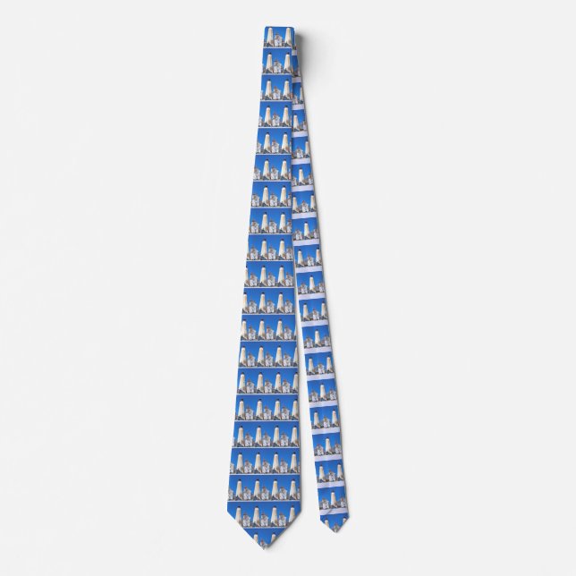 Sandy Hook Lighthouse, New Jersey Mens Tie (Front)