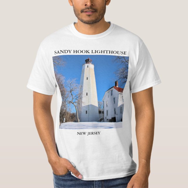 Sandy Hook Lighthouse, New Jersey T-Shirt (Front)
