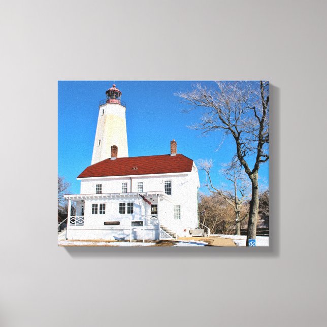 Sandy Hook Lighthouse, New Jersey Wrapped Canvas (Front)