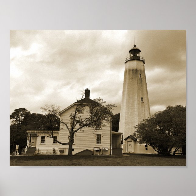 Sandy Hook Lighthouse Poster (Front)