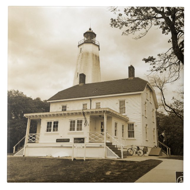 Sandy Hook Lighthouse Tile (Front)