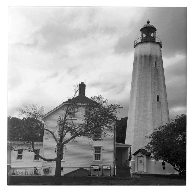 Sandy Hook Lighthouse Tile (Front)
