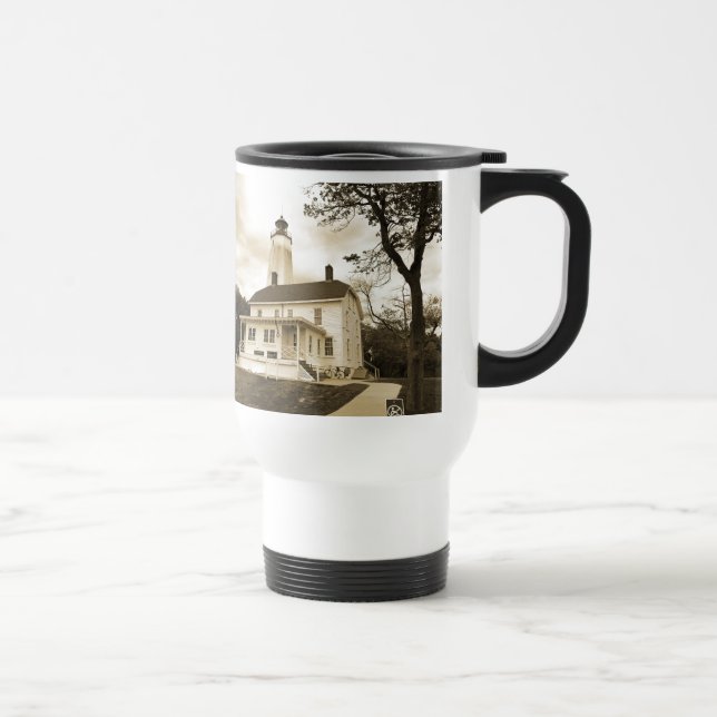 Sandy Hook Lighthouse Travel Mug (Right)