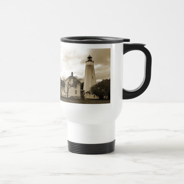 Sandy Hook Lighthouse Travel Mug (Right)
