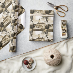 Sandy Hook Lighthouse Wrapping Paper