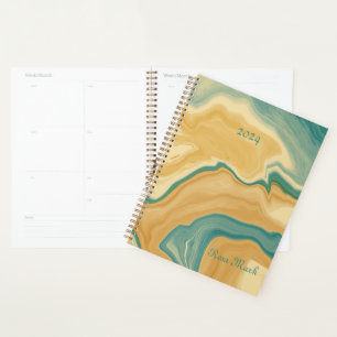 Sandy Marble Swirl Customized Planner