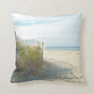 Sandy Neck Beach, Cape Cod Throw Pillow