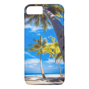 Sandy Palm Tree Beach Boat Case-Mate iPhone Case