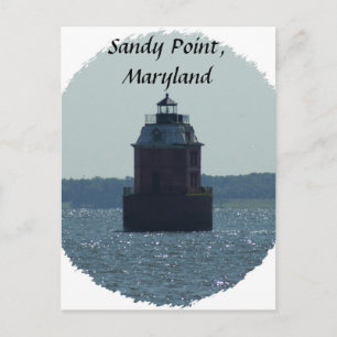 Sandy Point Lighthouse Postcard