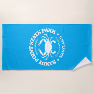 Sandy Point SP (crab) Beach Towel