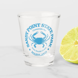 Sandy Point SP (crab) Shot Glass