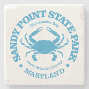 Sandy Point SP (crab) Stone Coaster
