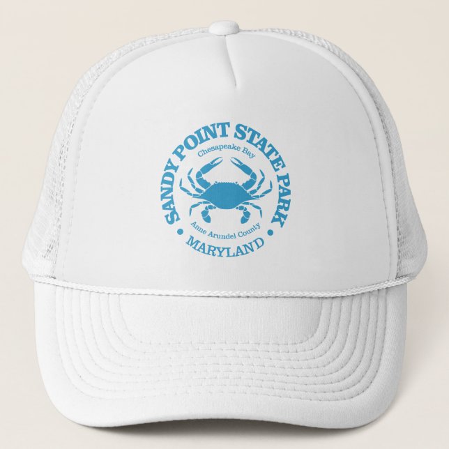 Sandy Point SP (crab) Trucker Hat (Front)