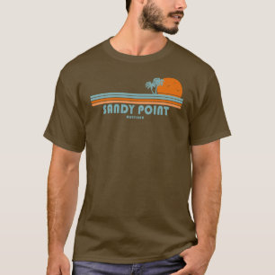 Sandy Point State Park Maryland Sun Palm Trees T-Shirt