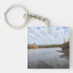 Sandy River, Troutdale, Oregon Poster Magnet Keychain
