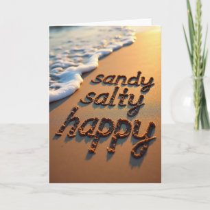 Sandy Salty Happy Day Card
