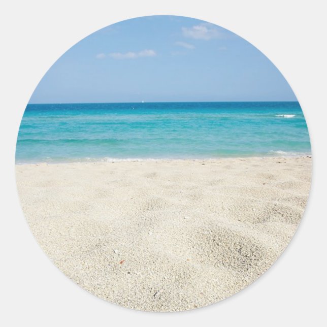 Sandy Shore Classic Round Sticker (Front)