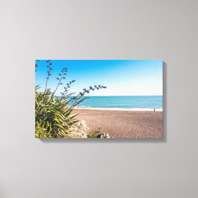Sandy sunny beach canvas print (Front)