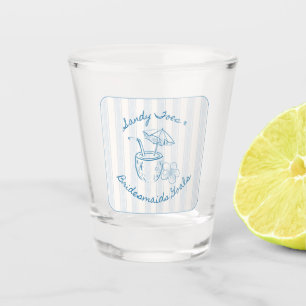 Sandy Toe & Bridesmaids Goals Coastal Bachelorette Shot Glass