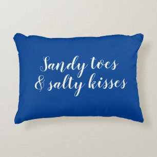 Sandy Toes and Salty Kisses Accent Pillow