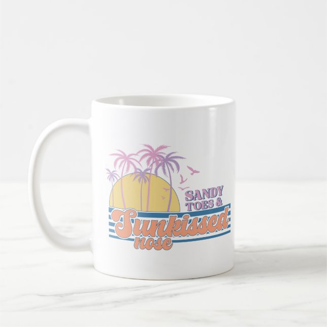 Sandy Toes And Sunkissed Nose Coffee Mug (Left)