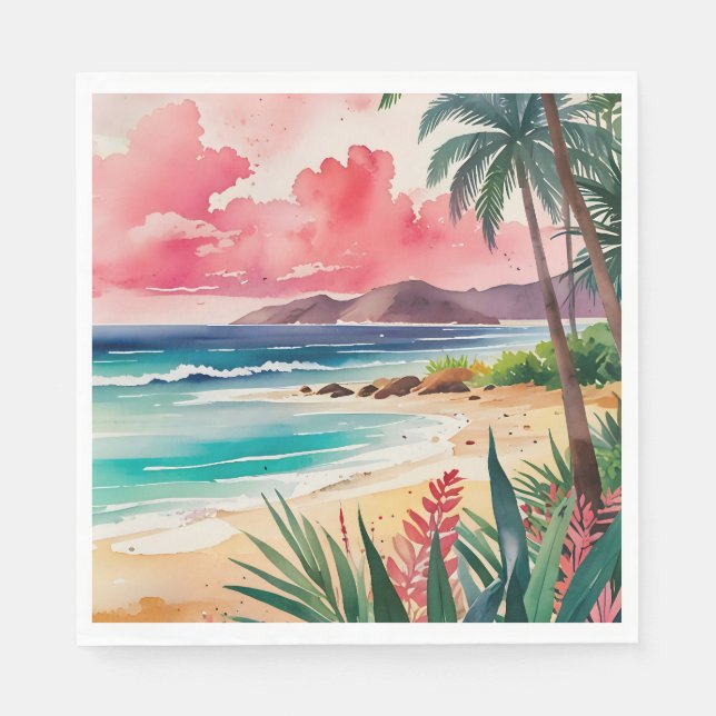 Sandy Toes Napkin (Front)