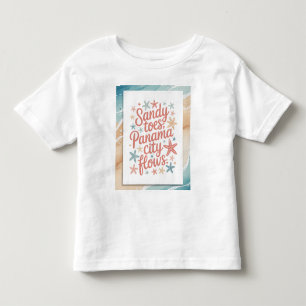 Sandy Toes, Panama City Flows Toddler T-shirt