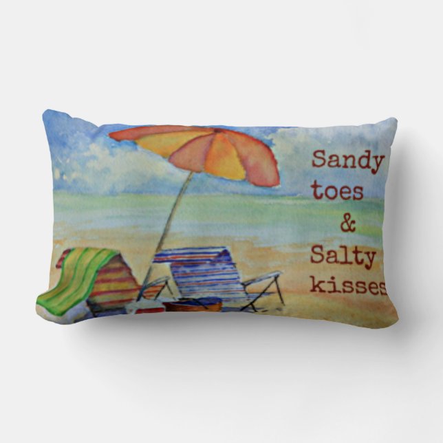 Sandy Toes Pillow (Front)
