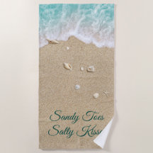 Sandy Toes Salty Kisses Turquoise Beach Waves
