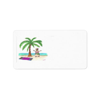 Sandyman sur Beach étiquette