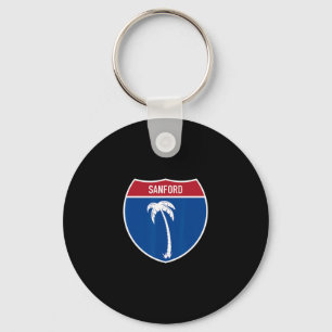 Sanford Florida Fl Interstate Highway Vacation Sou Keychain